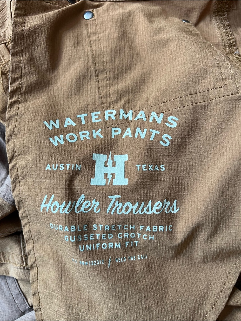 Howler Brothers Waterman's Work Pants - Men's Size 34/32 Distressed - Picture 4 of 12